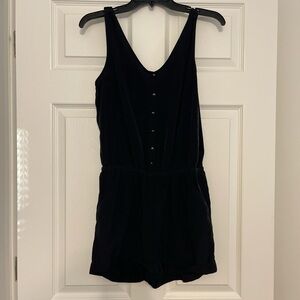 Moon Collection Black Sleeveless Romper